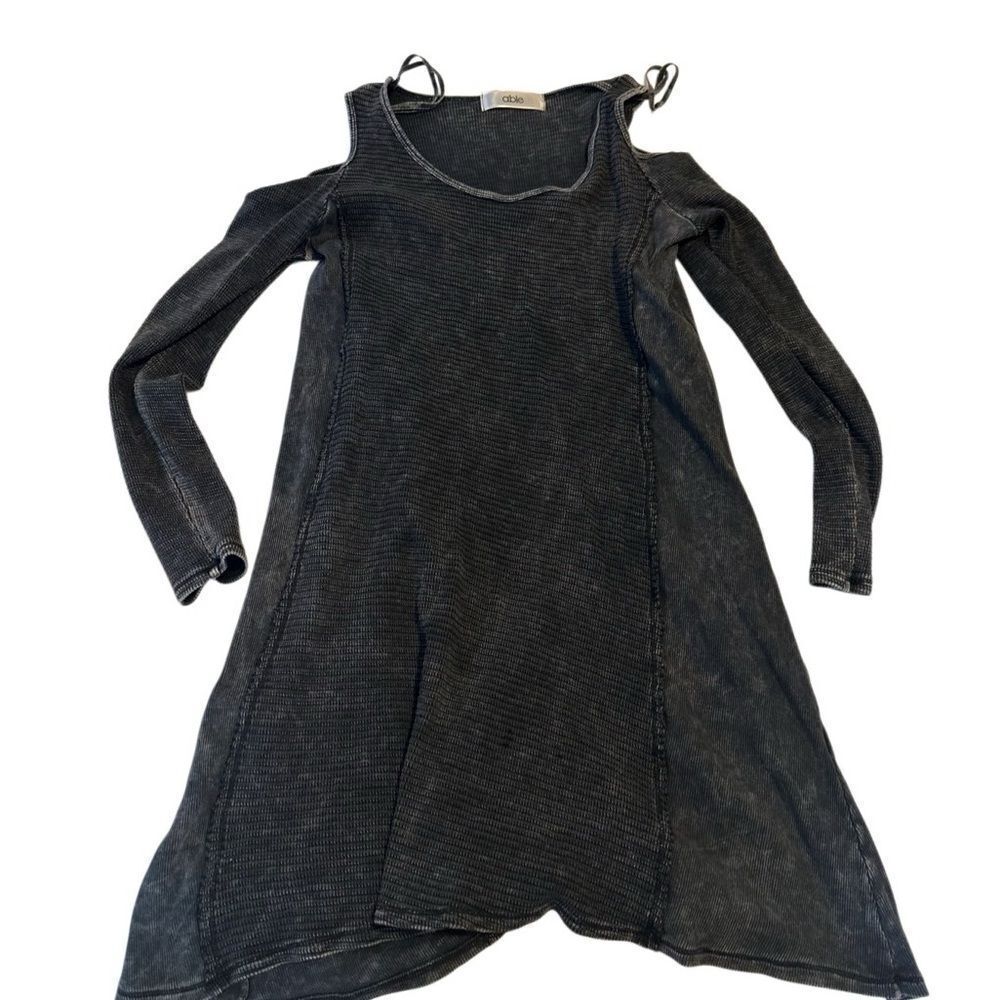 Able Black Long Sleeve Dress